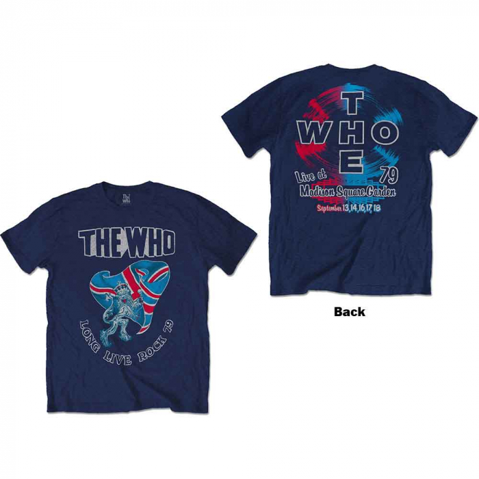 The Who Unisex T-Shirt: Long Live Rock '79 (Back Print) [1]