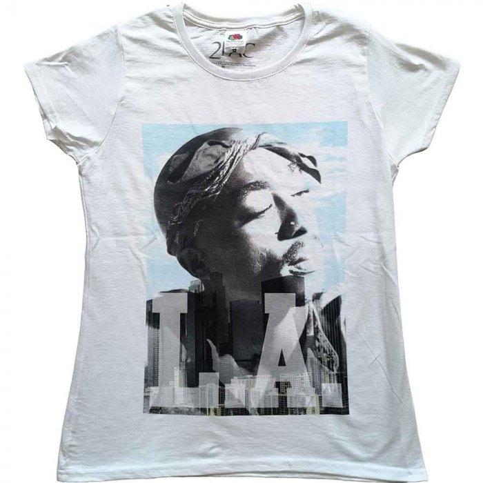 Tupac Ladies T-Shirt: LA Skyline [1]