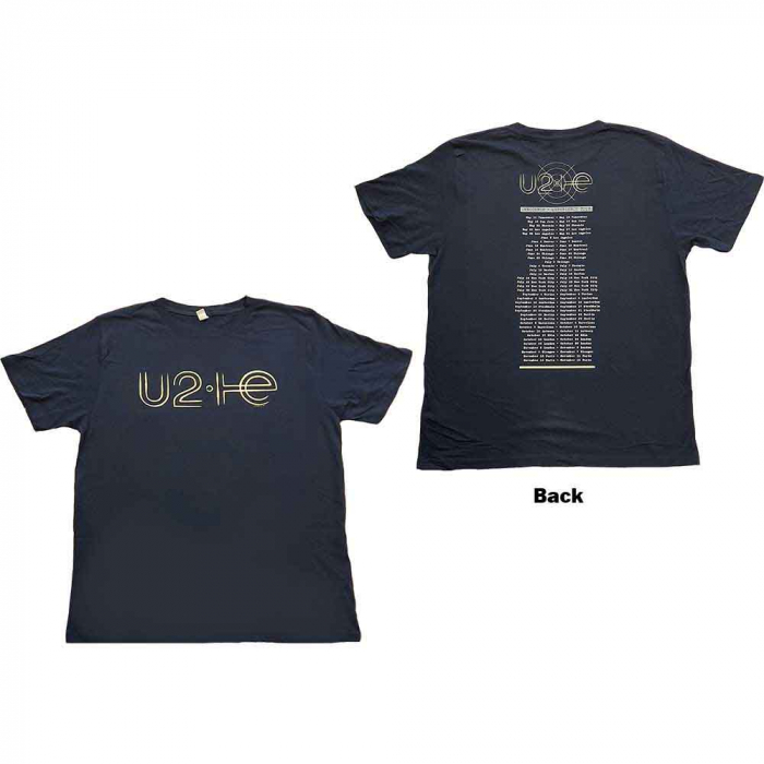 U2 Unisex T-Shirt: I+E 2015 Tour Dates (Ex-Tour & Back Print) [1]