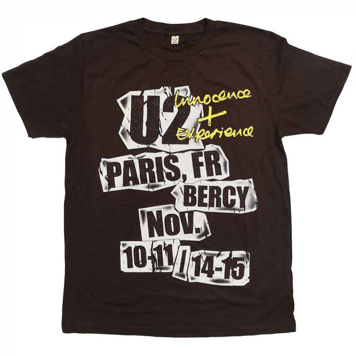 U2 Unisex T-Shirt: I+E Paris Event 2015 (Ex-Tour) [1]