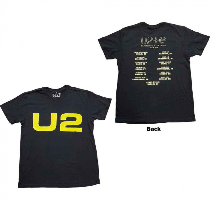 U2 Unisex T-Shirt: Logo 2018 (Ex-Tour & Back Print) [1]