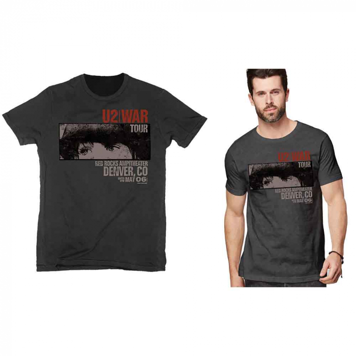 U2 Unisex T-Shirt: War Red Rocks [1]
