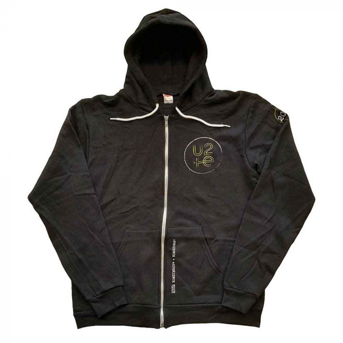 U2 Unisex Zipped Hoodie: Logo 2015 (Ex-Tour) [1]