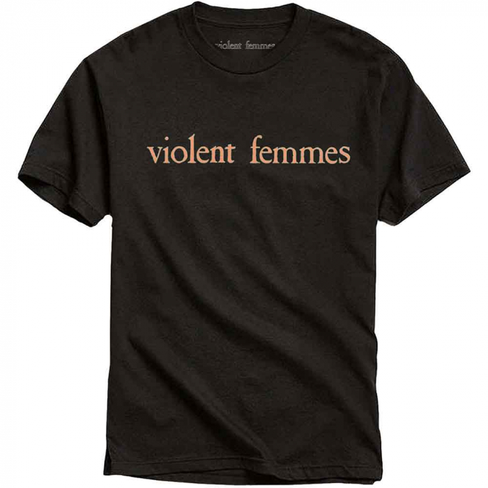 Violent Femmes Unisex T-Shirt: Salmon Pink Vintage Logo [1]