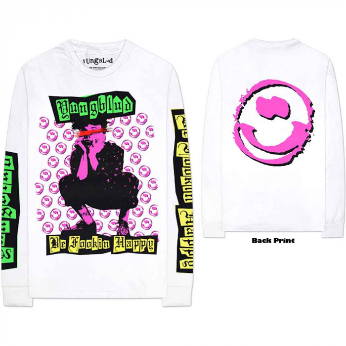 Yungblud Unisex Long Sleeve T-Shirt: Punker (Back & Sleeve Print) [1]