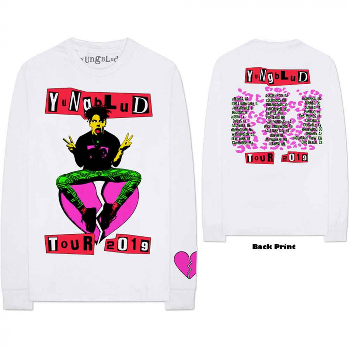 Yungblud Unisex Long Sleeve T-Shirt: Tour (Back & Sleeve Print) [1]
