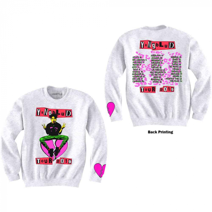 Yungblud Unisex Sweatshirt: Tour (Back & Sleeve Print) [1]