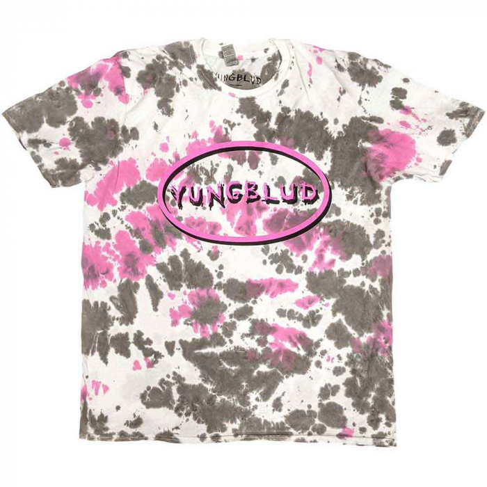 Yungblud Unisex T-Shirt: Scratch Logo Oval (Wash Collection) [1]