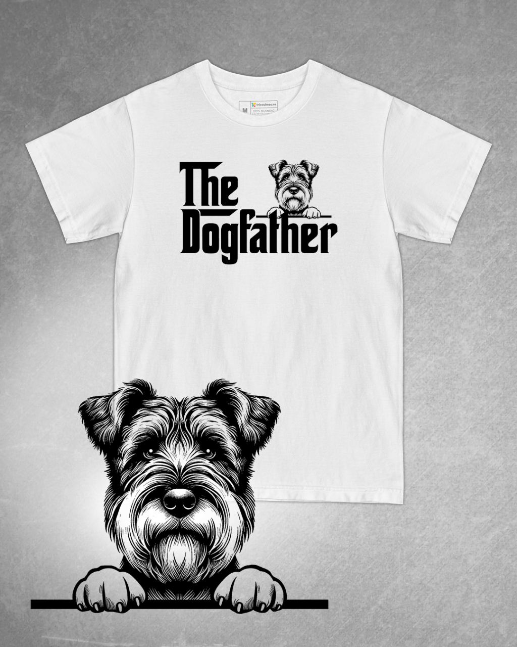 Tricou alb bărbat. Tricou personalizat. Tricou bumbac 100%.Tricou  Glen of Imaal Terrier [1]