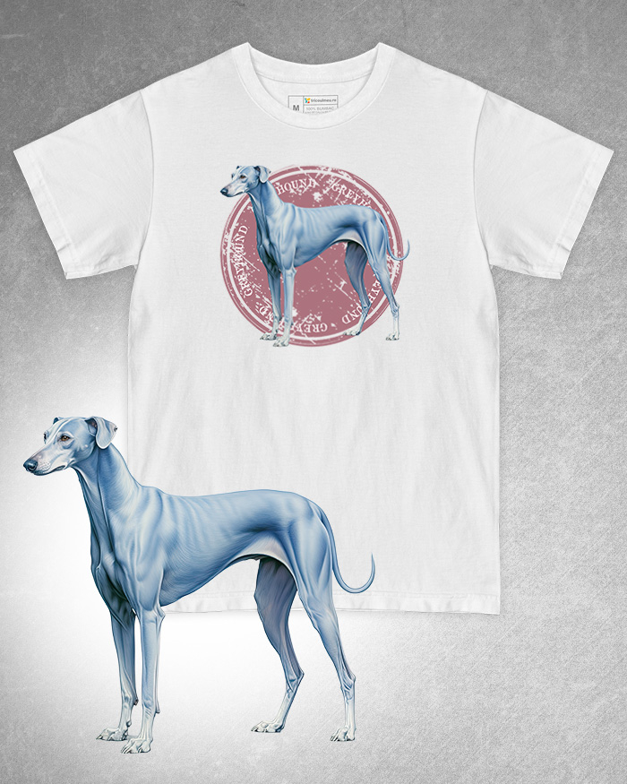 Tricou alb damă. Tricou alb bărbați. Tricou personalizat. Tricou bumbac 100%. Tricou Greyhound [1]