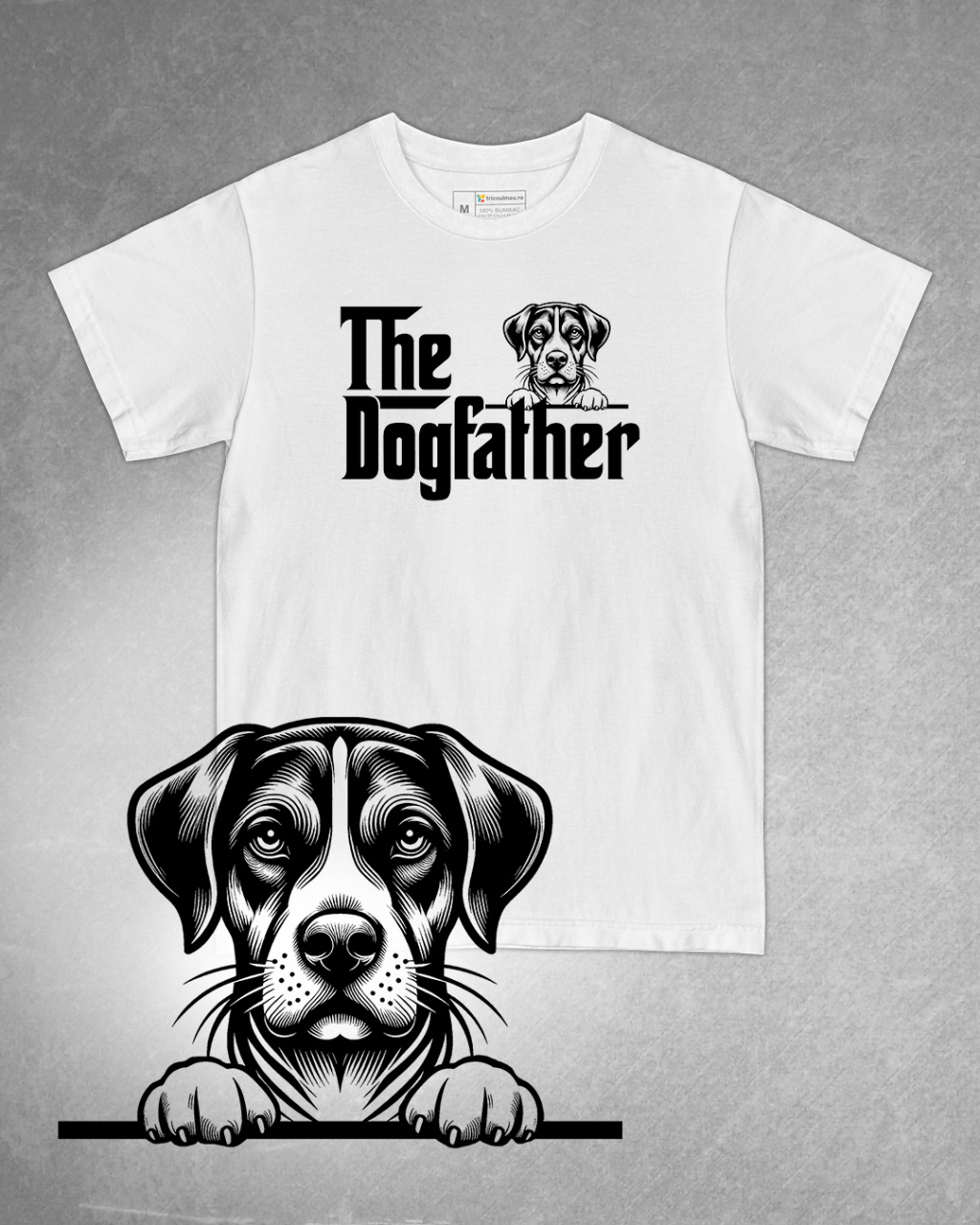 Tricou alb bărbat. Tricou personalizat. Tricou bumbac 100%.Tricou  Harrier [1]