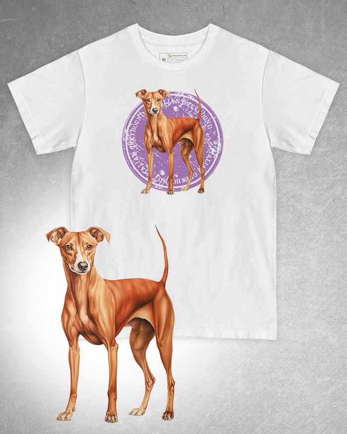 Tricou alb damă. Tricou alb bărbați. Tricou personalizat. Tricou bumbac 100%. Tricou Italian Greyhound [1]