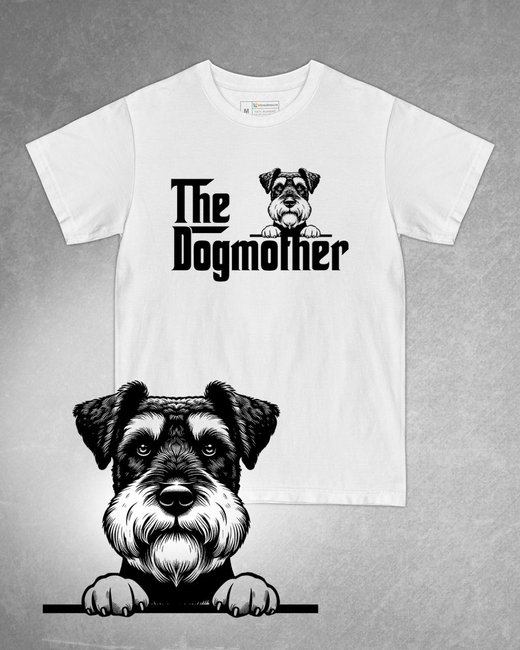 Tricou alb damă. Tricou personalizat. Tricou bumbac 100%.Tricou  Lakeland Terrier [1]