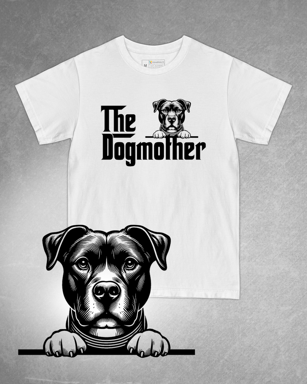 Tricou alb damă. Tricou personalizat. Tricou bumbac 100%.Tricou  Pit Lab Mix [1]