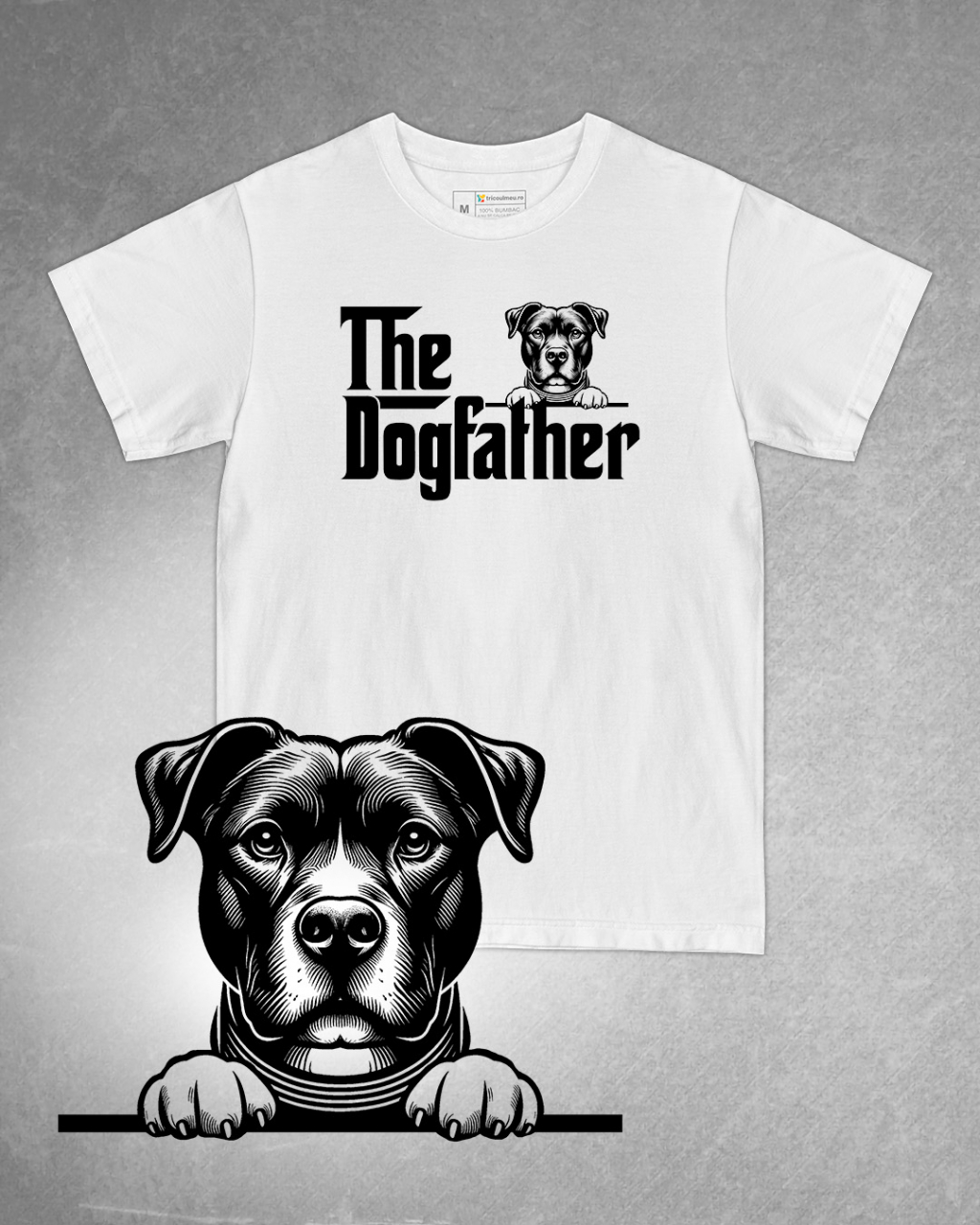 Tricou alb bărbat. Tricou personalizat. Tricou bumbac 100%.Tricou  Pit Lab Mix [1]