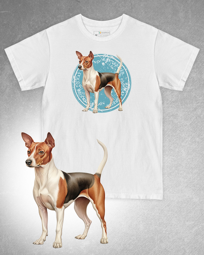 Tricou alb damă. Tricou alb bărbați. Tricou personalizat. Tricou bumbac 100%. Tricou Rat Terrier [1]