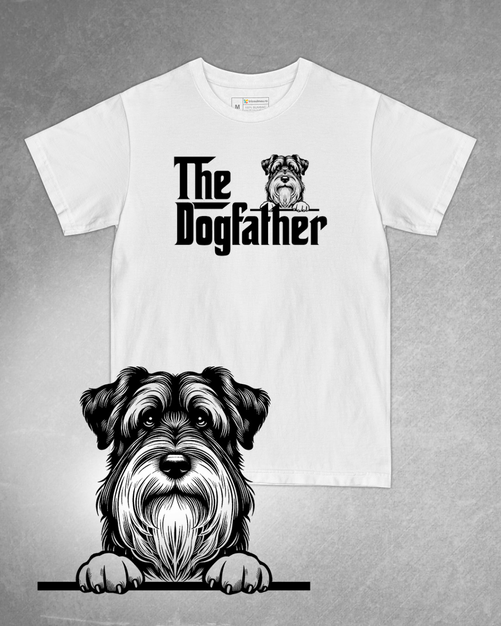 Tricou alb bărbat. Tricou personalizat. Tricou bumbac 100%.Tricou  Sealyham Terrier [1]