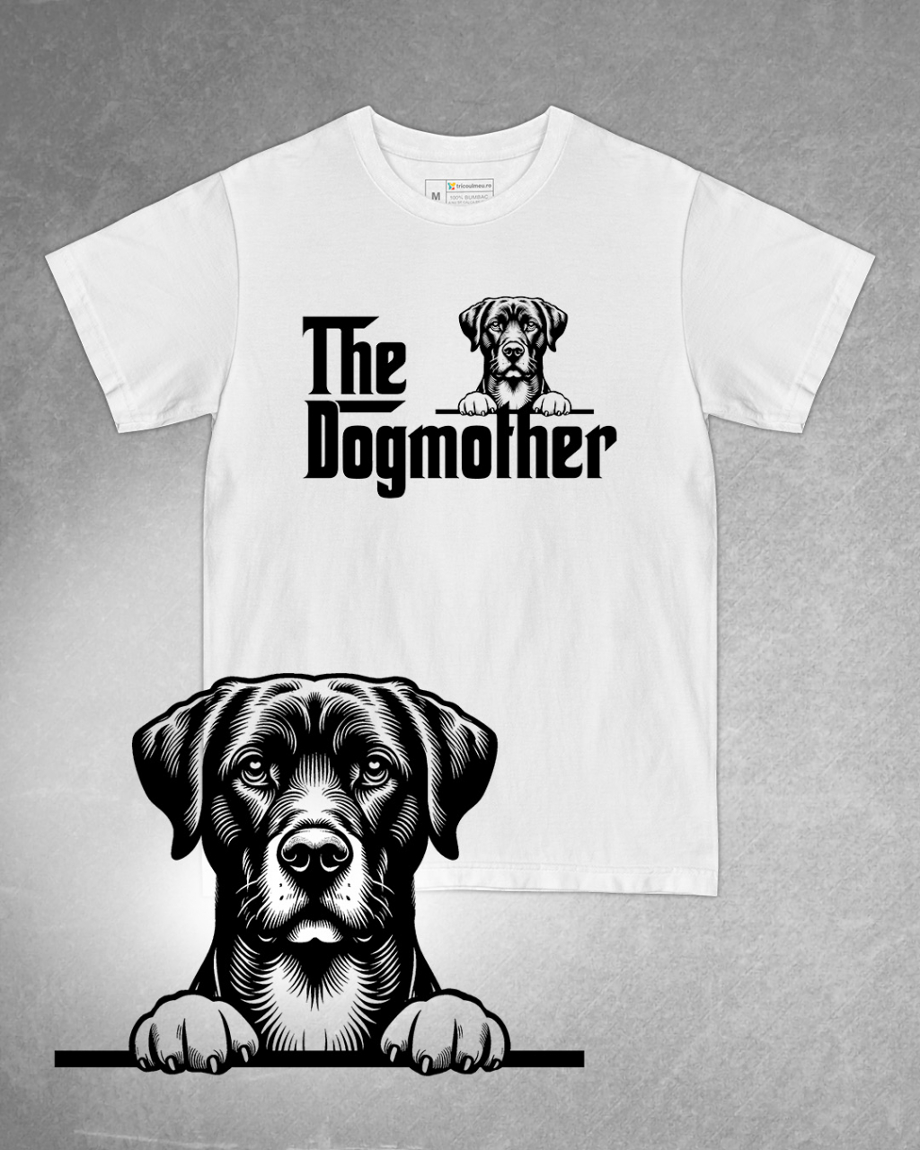 Tricou alb damă. Tricou personalizat. Tricou bumbac 100%.TricouChesapeake Bay Retriever [1]