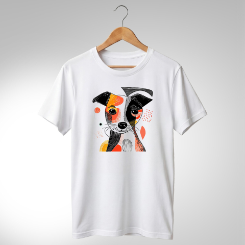 Abstract-Câini - TRICOU ABSTRACT - CĂȚEL