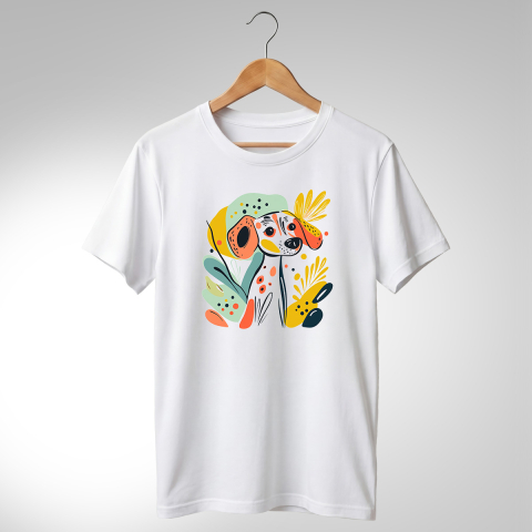 Abstract-Câini - TRICOU ABSTRACT - CĂȚEL