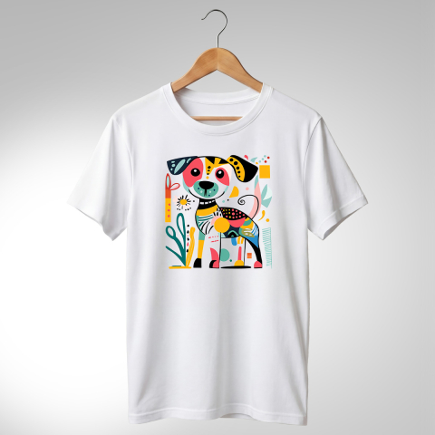 Abstract-Câini - TRICOU ABSTRACT - CĂȚEL