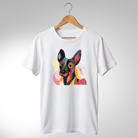 Abstract-Câini - TRICOU ABSTRACT - CĂȚEL