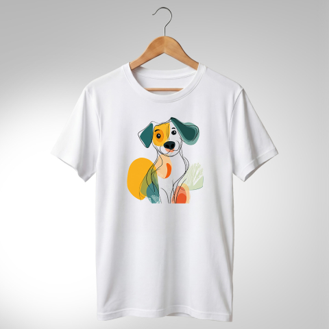 Abstract-Câini - TRICOU ABSTRACT - CĂȚEL