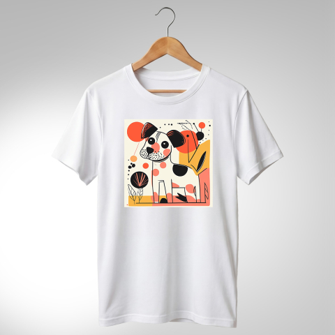 Abstract-Câini - TRICOU ABSTRACT - CĂȚEL