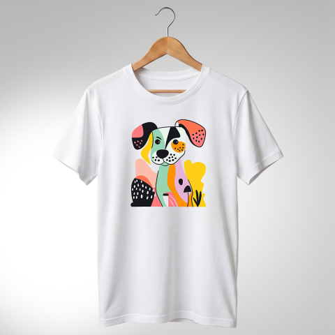 Abstract-Câini - TRICOU ABSTRACT - CĂȚEL