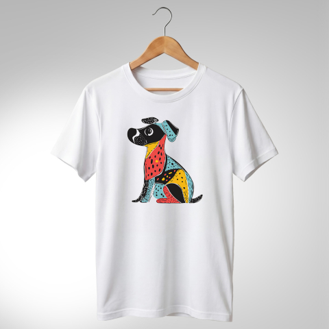 Abstract-Câini - TRICOU ABSTRACT - CĂȚEL