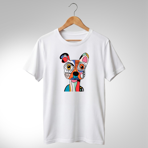 Abstract-Câini - TRICOU ABSTRACT - CĂȚEL