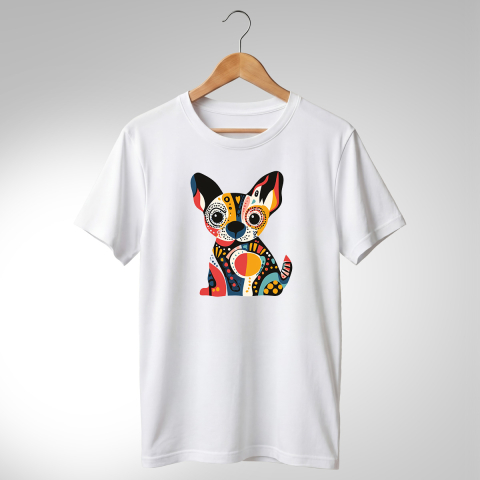 Abstract-Câini - TRICOU ABSTRACT - CĂȚEL