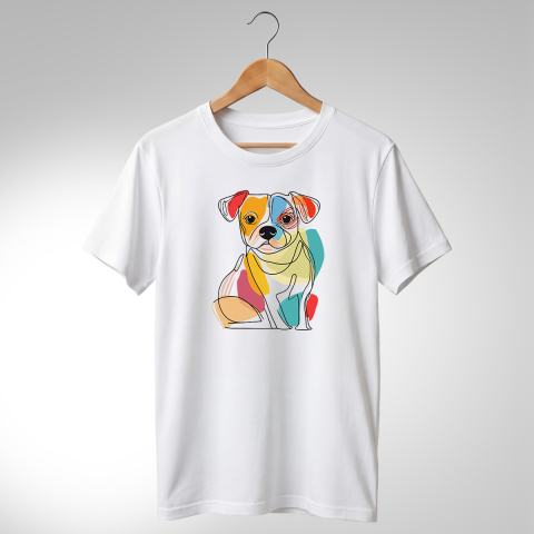 Abstract-Câini - TRICOU ABSTRACT - CĂȚEL