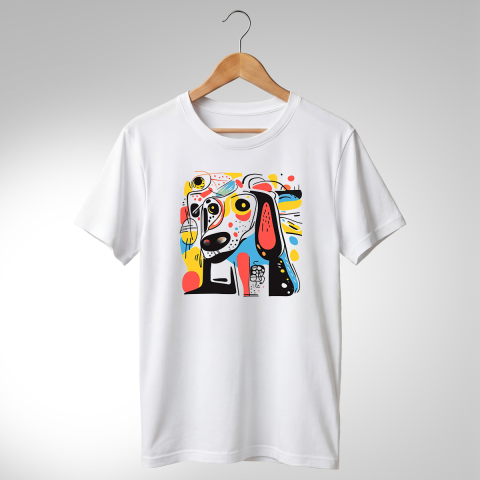 Abstract-Câini - TRICOU ABSTRACT - CĂȚEL