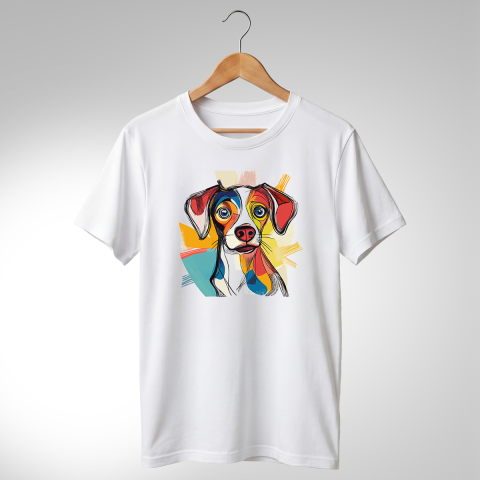 Abstract-Câini - TRICOU ABSTRACT - CĂȚEL