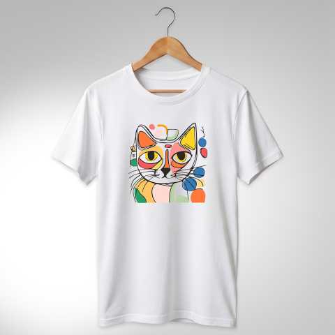 Abstract-Pisici - TRICOU ABSTRACT - PISICĂ