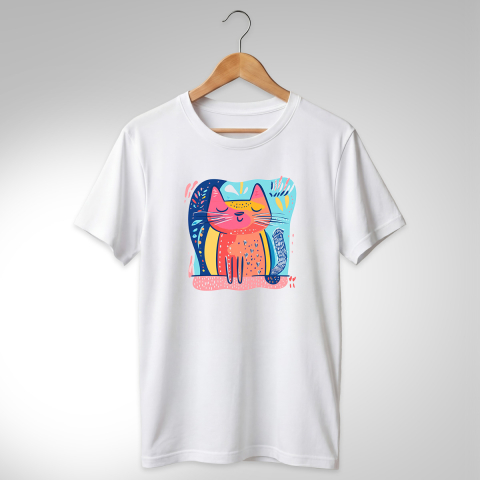 Abstract-Pisici - TRICOU ABSTRACT - PISICĂ