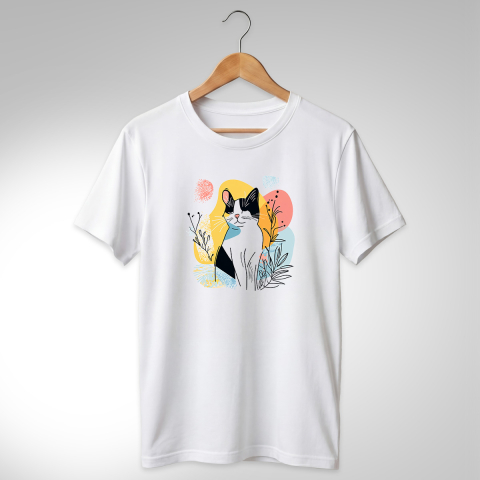 Abstract-Pisici - TRICOU ABSTRACT - PISICĂ