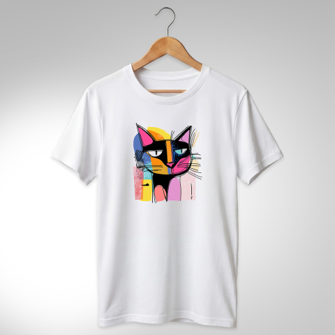 Abstract-Pisici - TRICOU ABSTRACT - PISICĂ