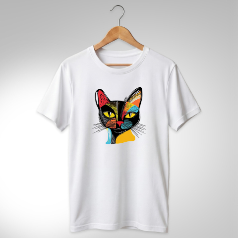 Abstract-Pisici - TRICOU ABSTRACT - PISICĂ