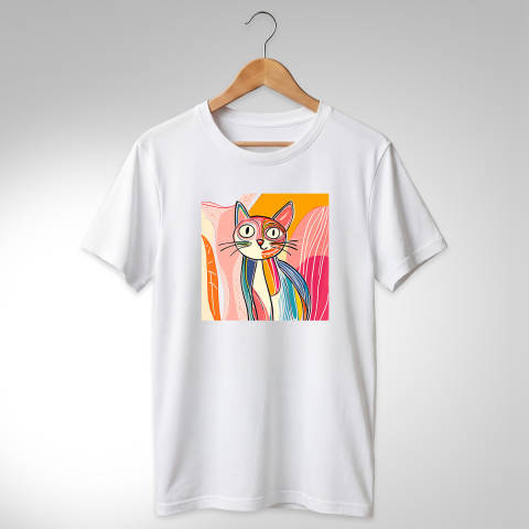 Abstract-Pisici - TRICOU ABSTRACT - PISICĂ