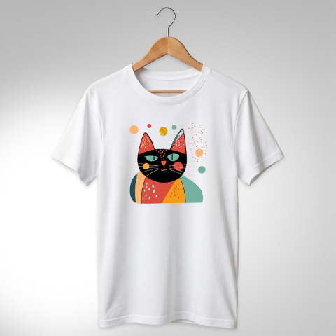 Abstract-Pisici - TRICOU ABSTRACT - PISICĂ