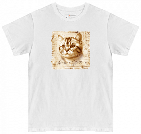 TRICOURI PISICI "VINTAGE" - Tricou American Shorthair