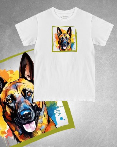 TRICOURI CÂINI "COLOURFUL" - Tricou Belgian Malinois