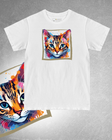 TRICOURI PISICI "COLOURFUL" - Tricou Bengal