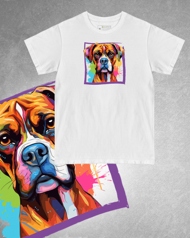 TRICOURI CÂINI "COLOURFUL" - Tricou Boxer