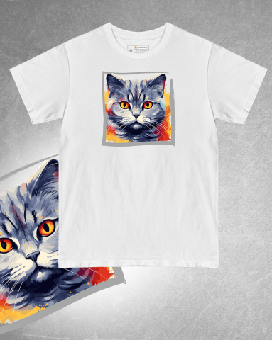 TRICOURI PISICI "COLOURFUL" - Tricou British Shorthair