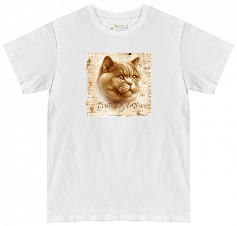 TRICOURI PISICI "VINTAGE" - Tricou British Shorthair