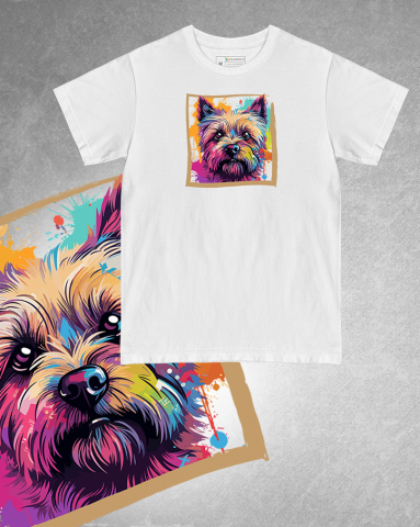 TRICOURI CÂINI "COLOURFUL" - Tricou Cairn Terrier