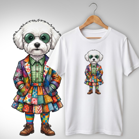 Căței Quirky - TRICOU CĂȚEL QUIRKY